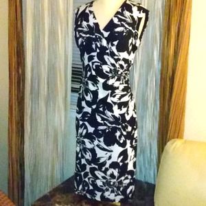 Black and white floral Jessica H dress